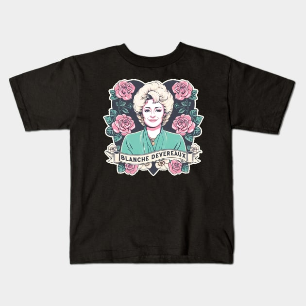 Blanche Devereaux Kids T-Shirt by Trendsdk